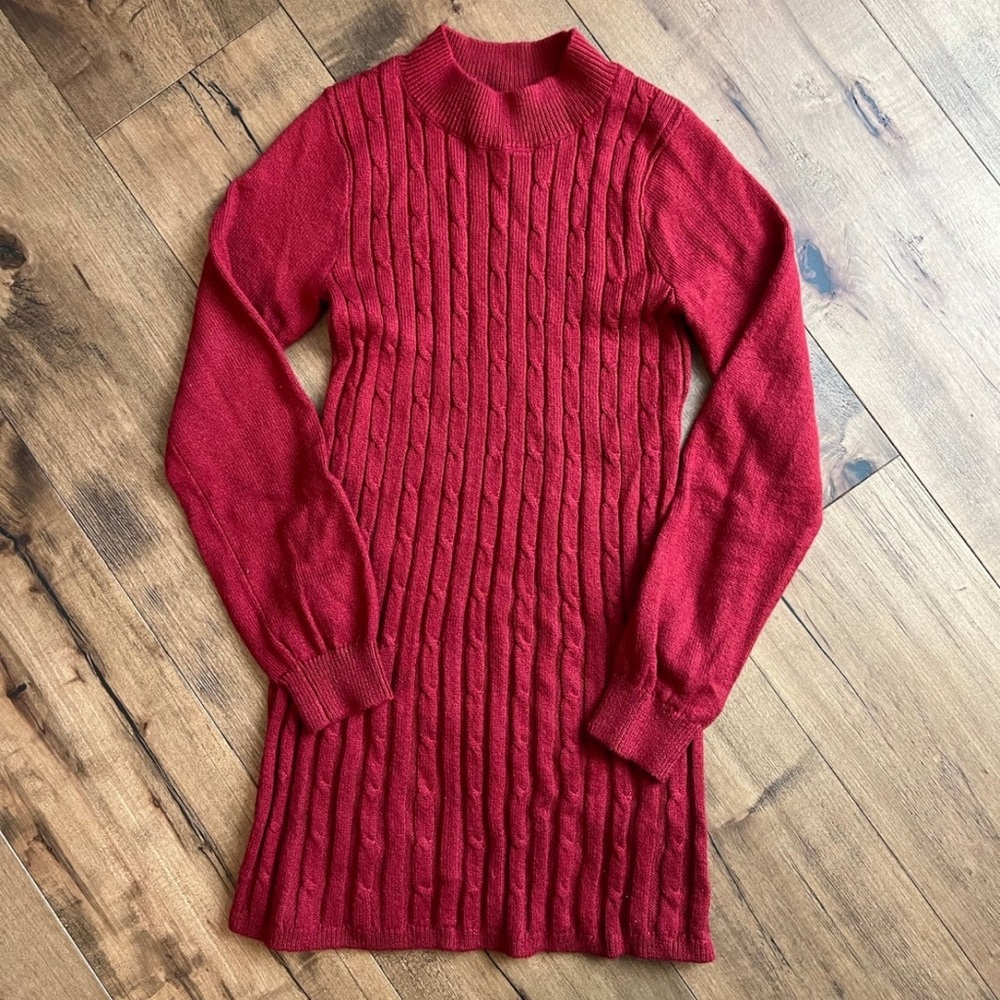 Red Sweater Dress
